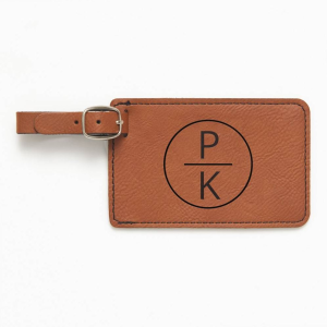 Split Monogram Brown Luggage Tag