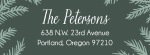 Playful Pine Boughs Holiday Return Address Label