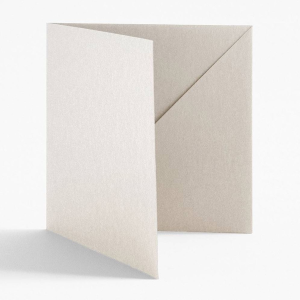 5.5 Square Shimmer Silver Diagonal Folders