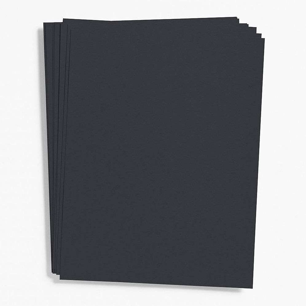 Black Card Stock 8.5 x 11 Bulk Pack