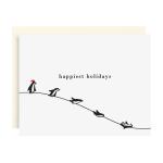 Christmas Penguins Letterpress Stationery Set