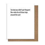 Frequent Flier Miles Birthday Card