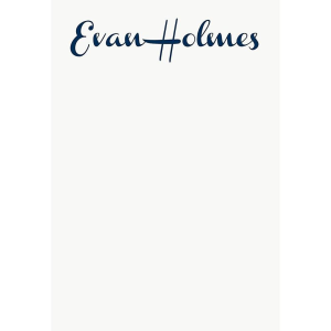 French Script Personalized Notepad Set