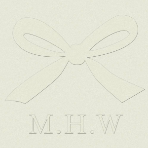 Monogram Bow Custom Embosser Plate