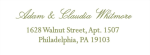 Embossed Pinecones Return Address Label