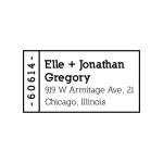 Mini Address Label Custom Stamp