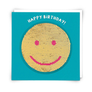 Sequin Smile Birthday Card