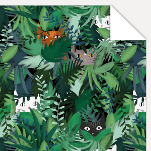 Jungle Cats Flat Wrap