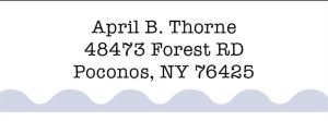 Earthen Scallops Return Address Label