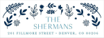 Blue Floral Hanukkah Return Address Label