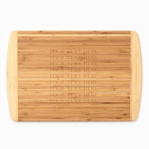Your Text Here Two-Tone Cutting Board