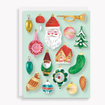 Vintage Ornaments Holiday Card Set