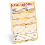 Make A Decision Knock Knock Pad