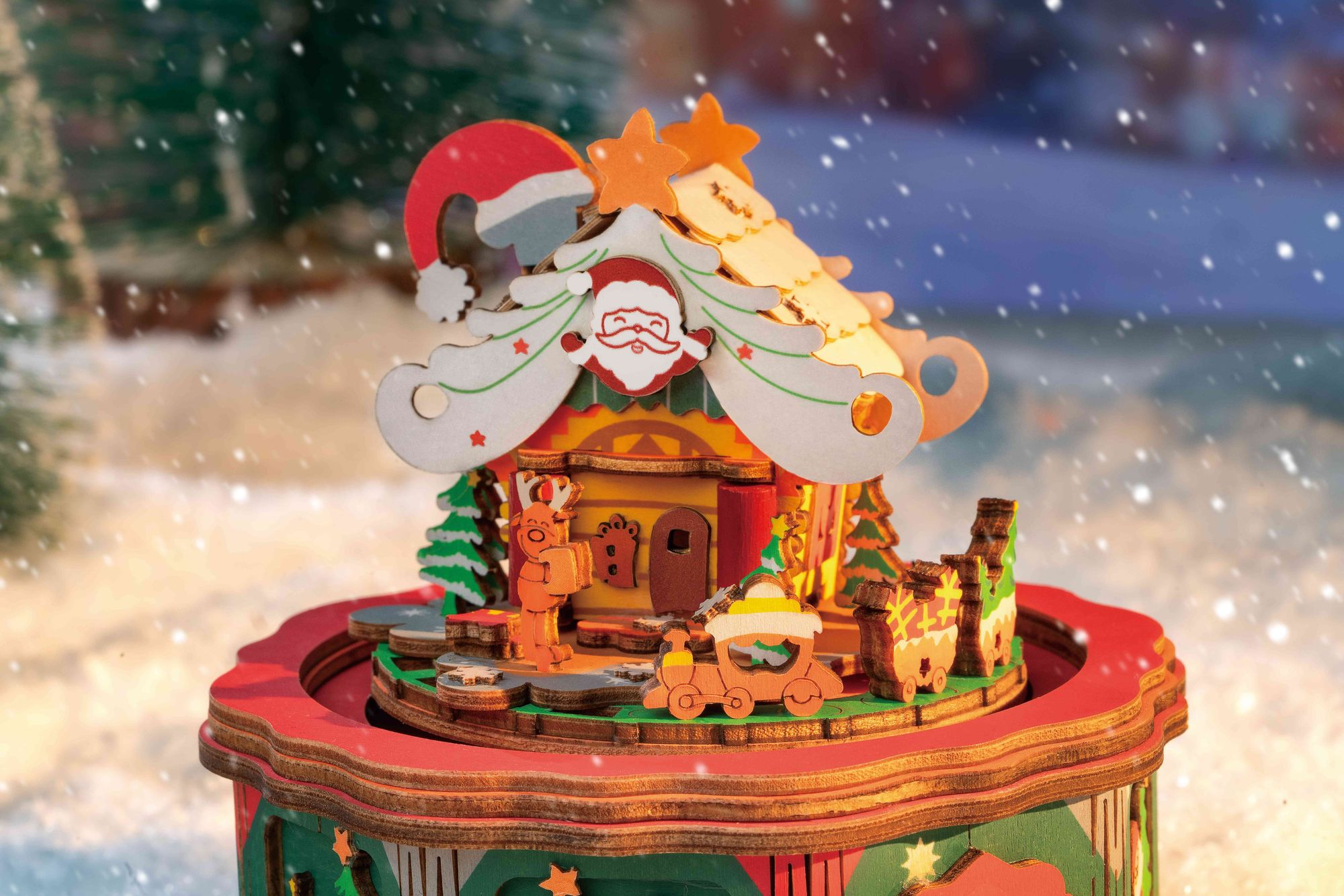 Christmas Town Snowglobe DIY Music Box - Image 5