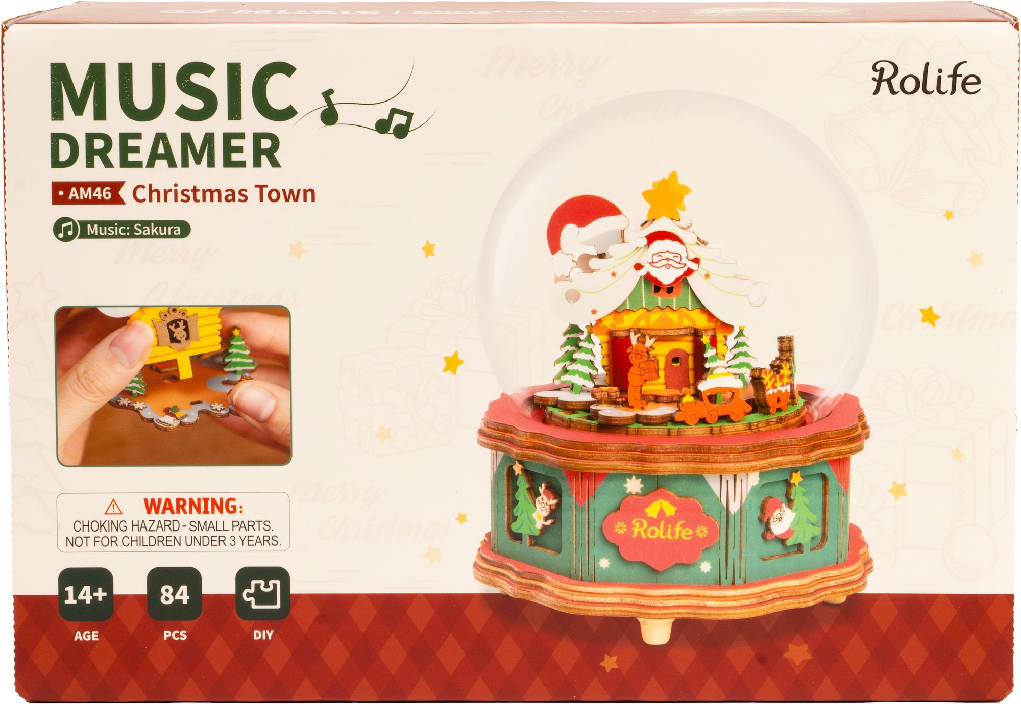 Christmas Town Snowglobe DIY Music Box - Image 7