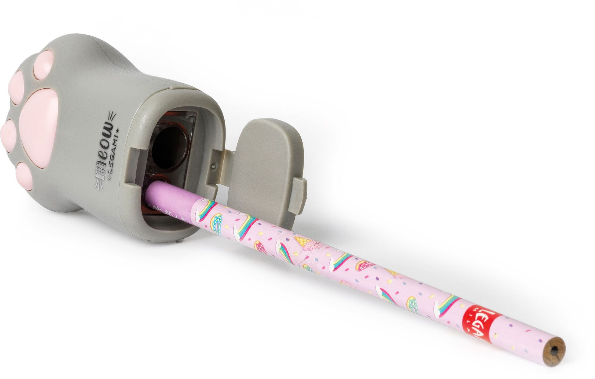 Legami Pencil Sharpener With Containe - Meow - Kitty - Image 3