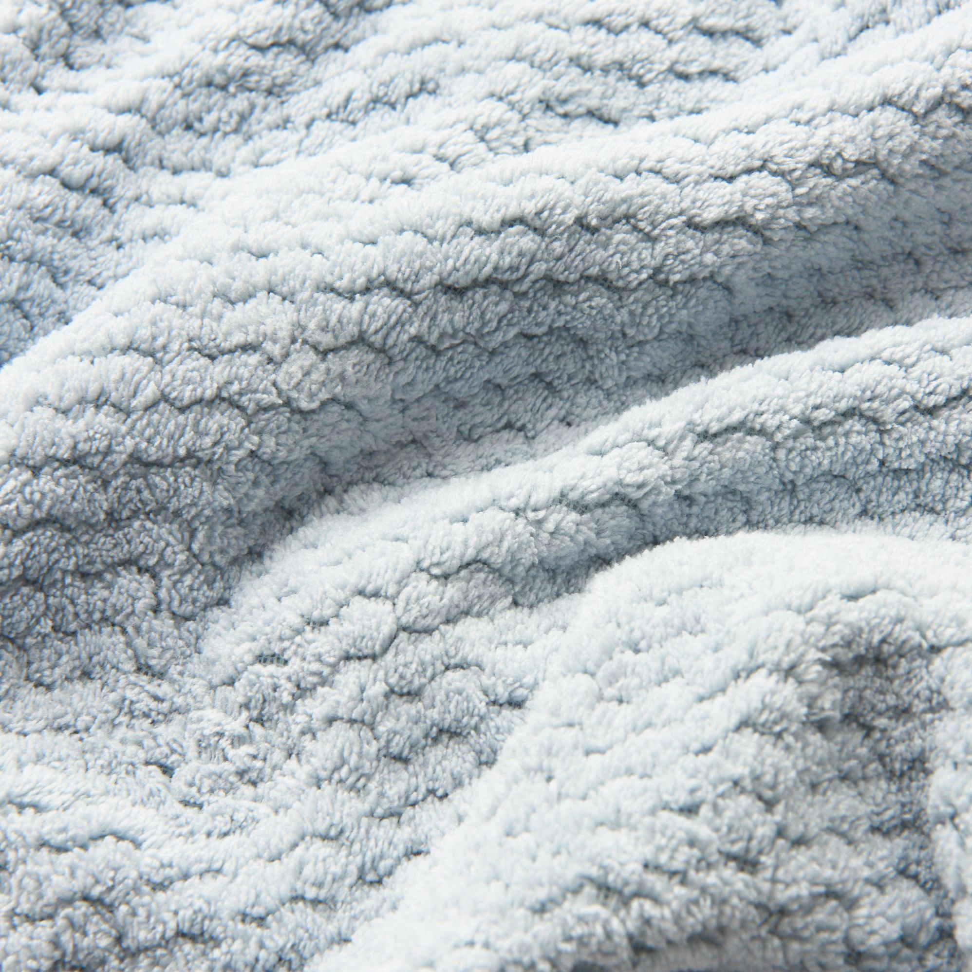 Plush Towel Hair Wrap - Blue - Image 2