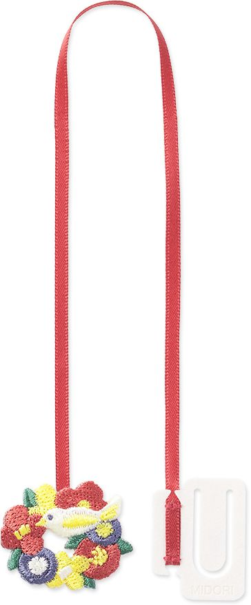 Midori Embroidery Bookmark Clip Bird - Image 2