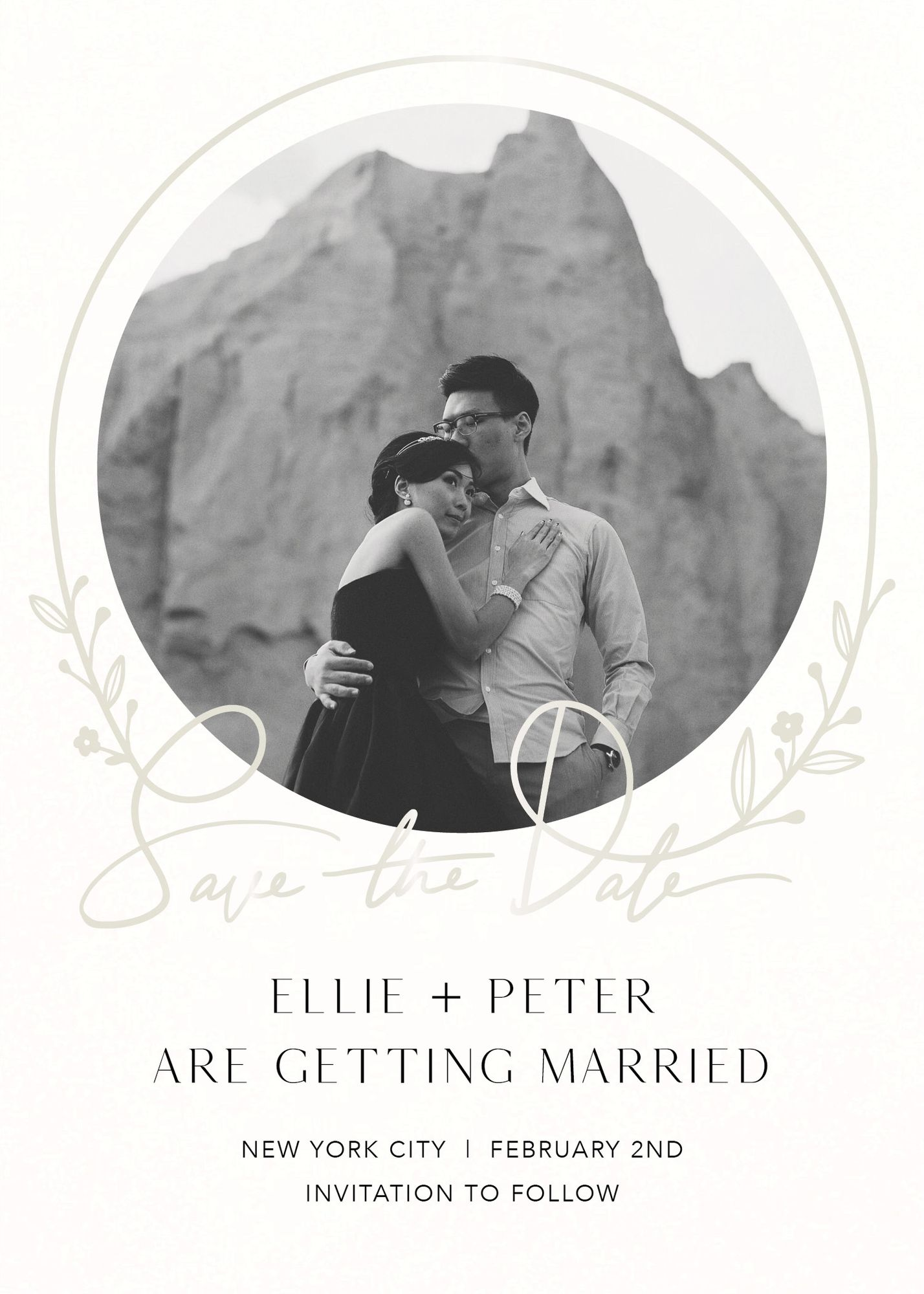 Aurv©ole Foil Save the Date Card - Image 2