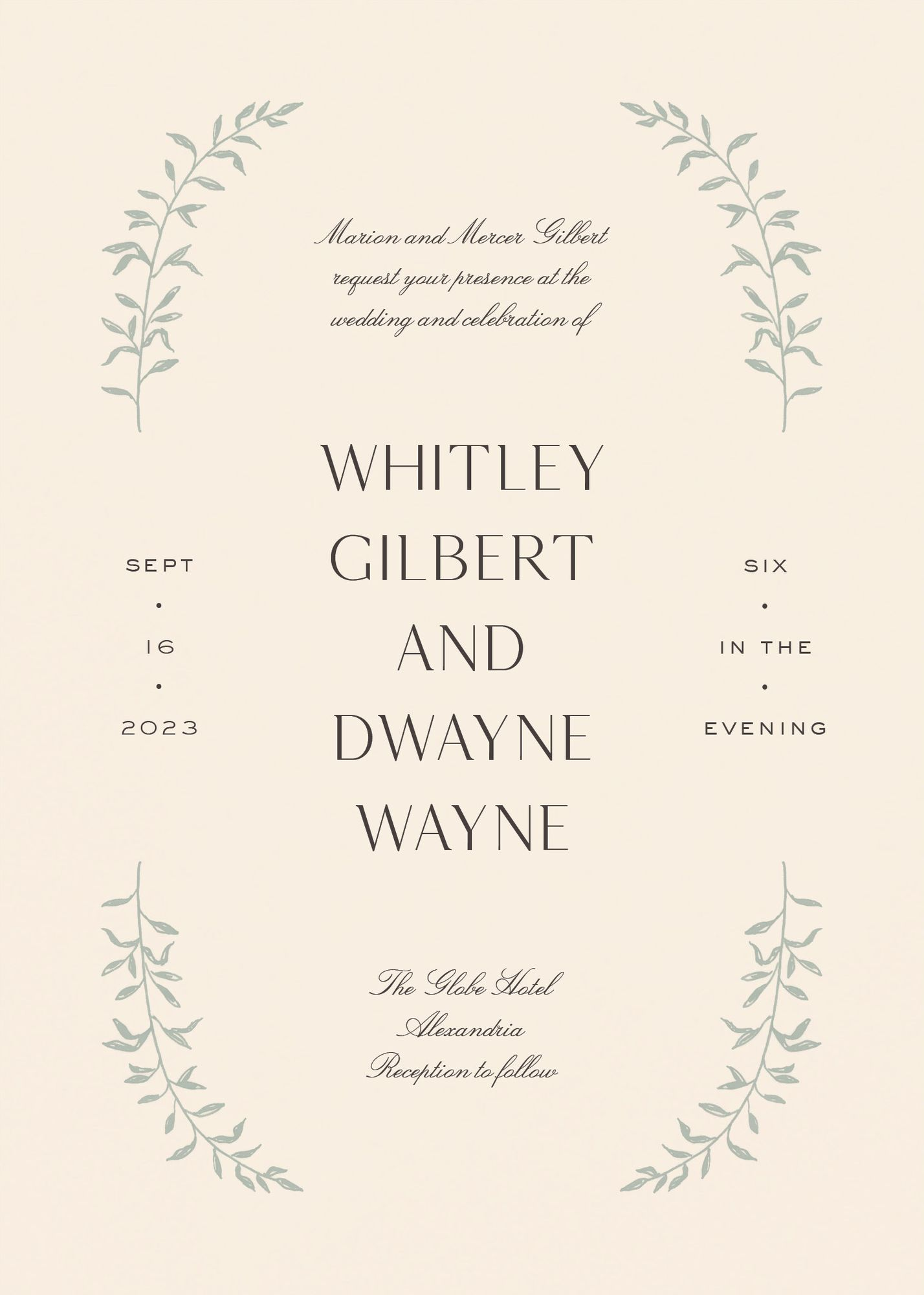 As Above Wedding Invitation - Image 2