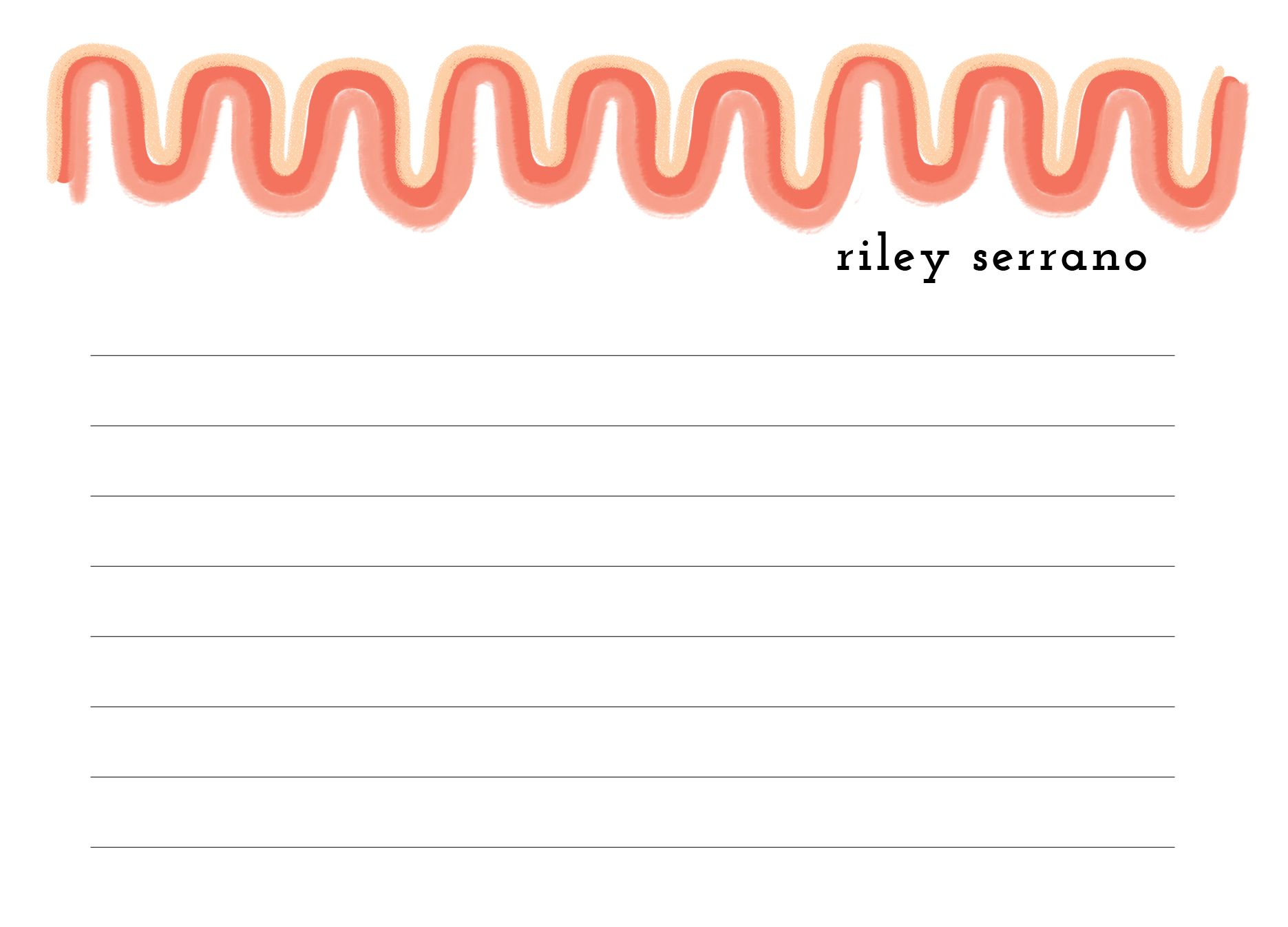 Doodle Wave Bright Stationery - Image 3