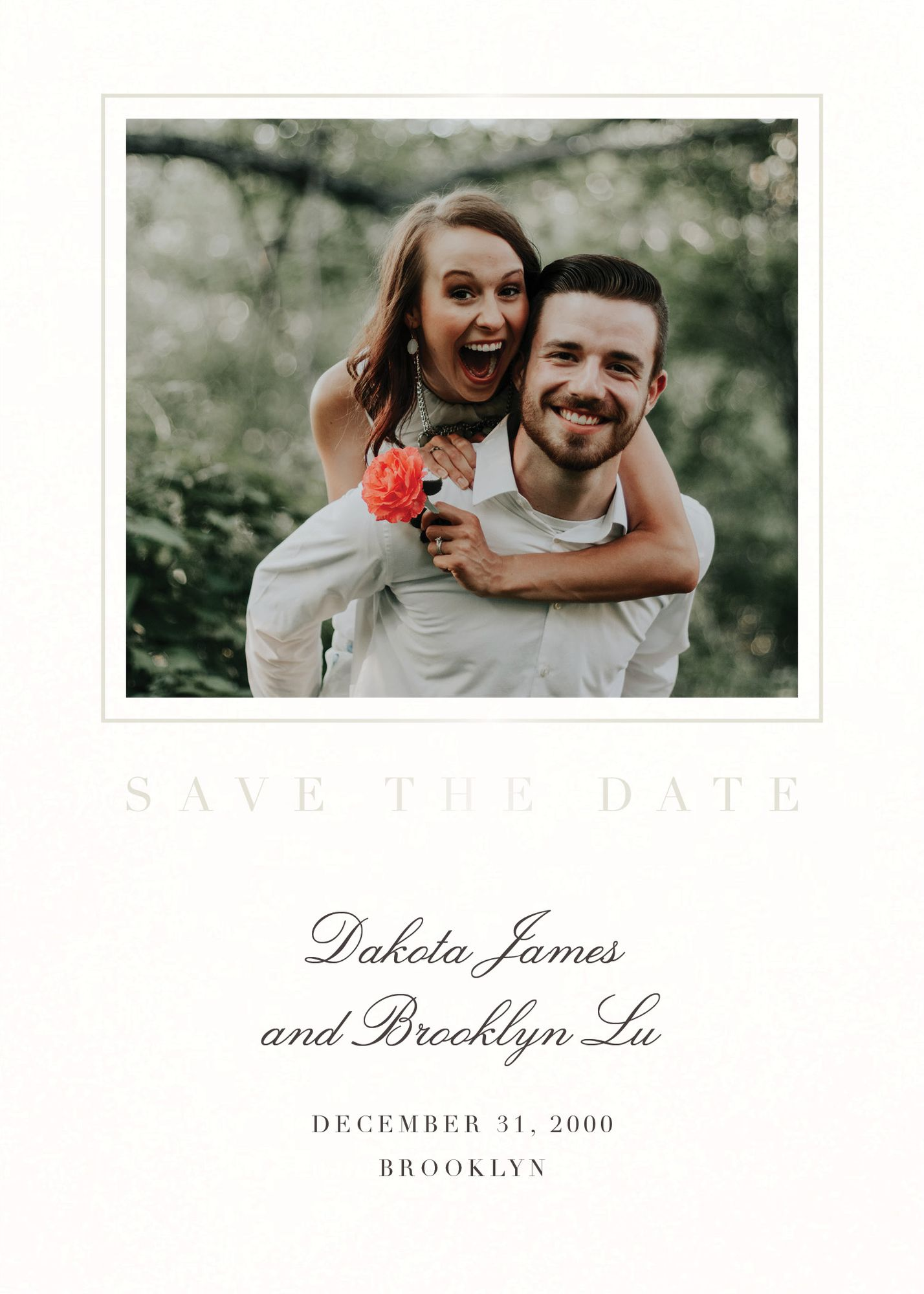 This Moment Foil Save the Date Card - Image 4