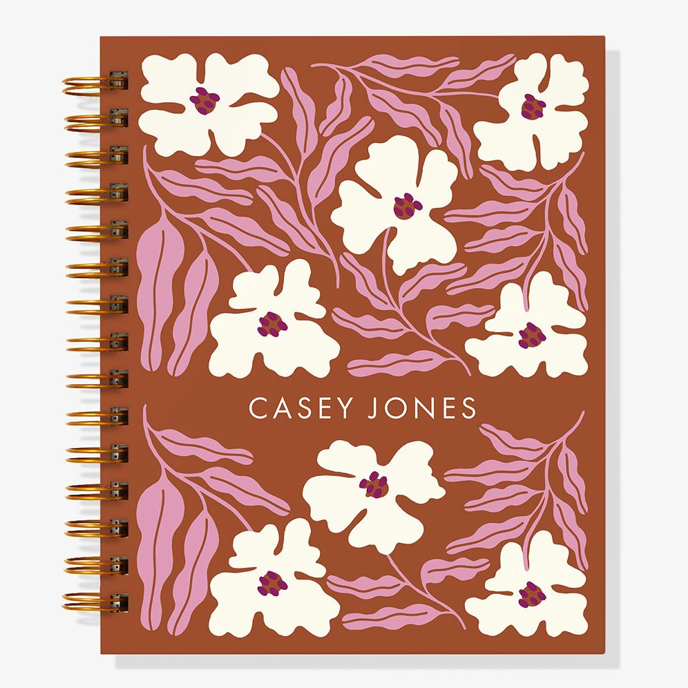 12-Month Wiggly Florals Custom Planner - Image 2