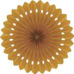 Detailed fan. 30cm. Gold