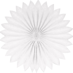 Plain fan. 40cm. White