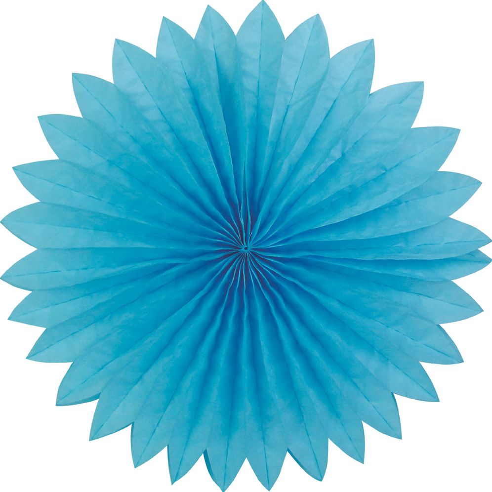 Plain fan. 40cm. Light Blue