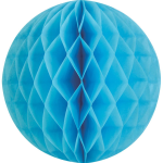 Light Blue Med Paper Honeycomb Sphere