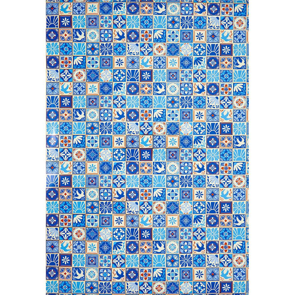 Hand Drawn Tiles Continuous Roll Wrap - Image 2