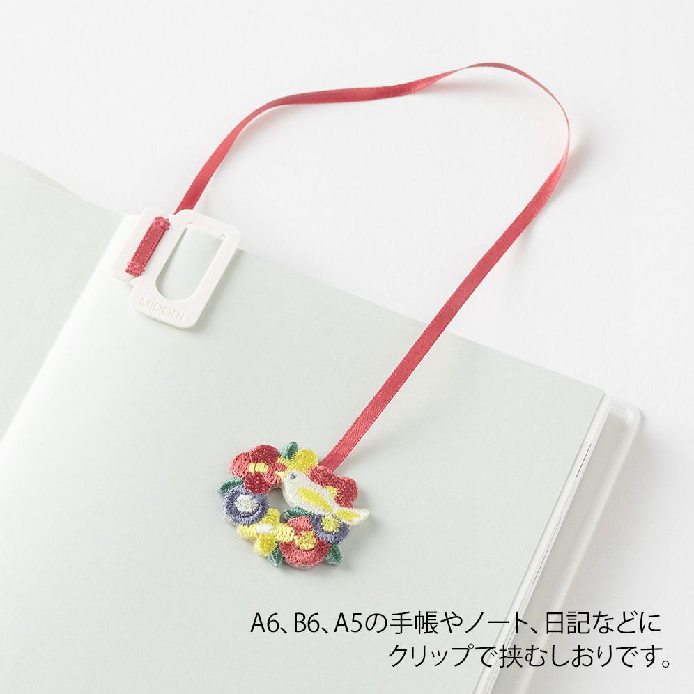 Midori Embroidery Bookmark Clip Bird - Image 9