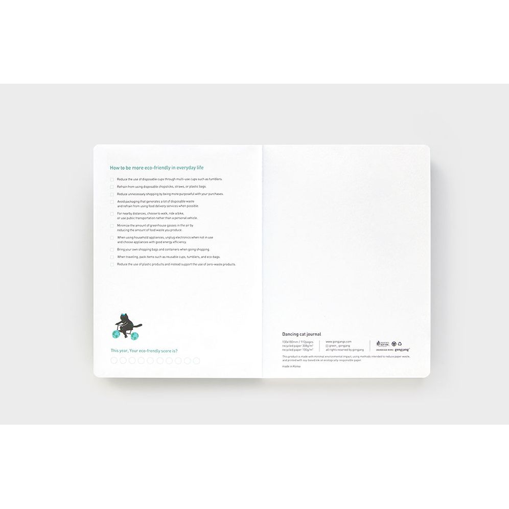 Dancing Black Cat Lined Journal - Image 5