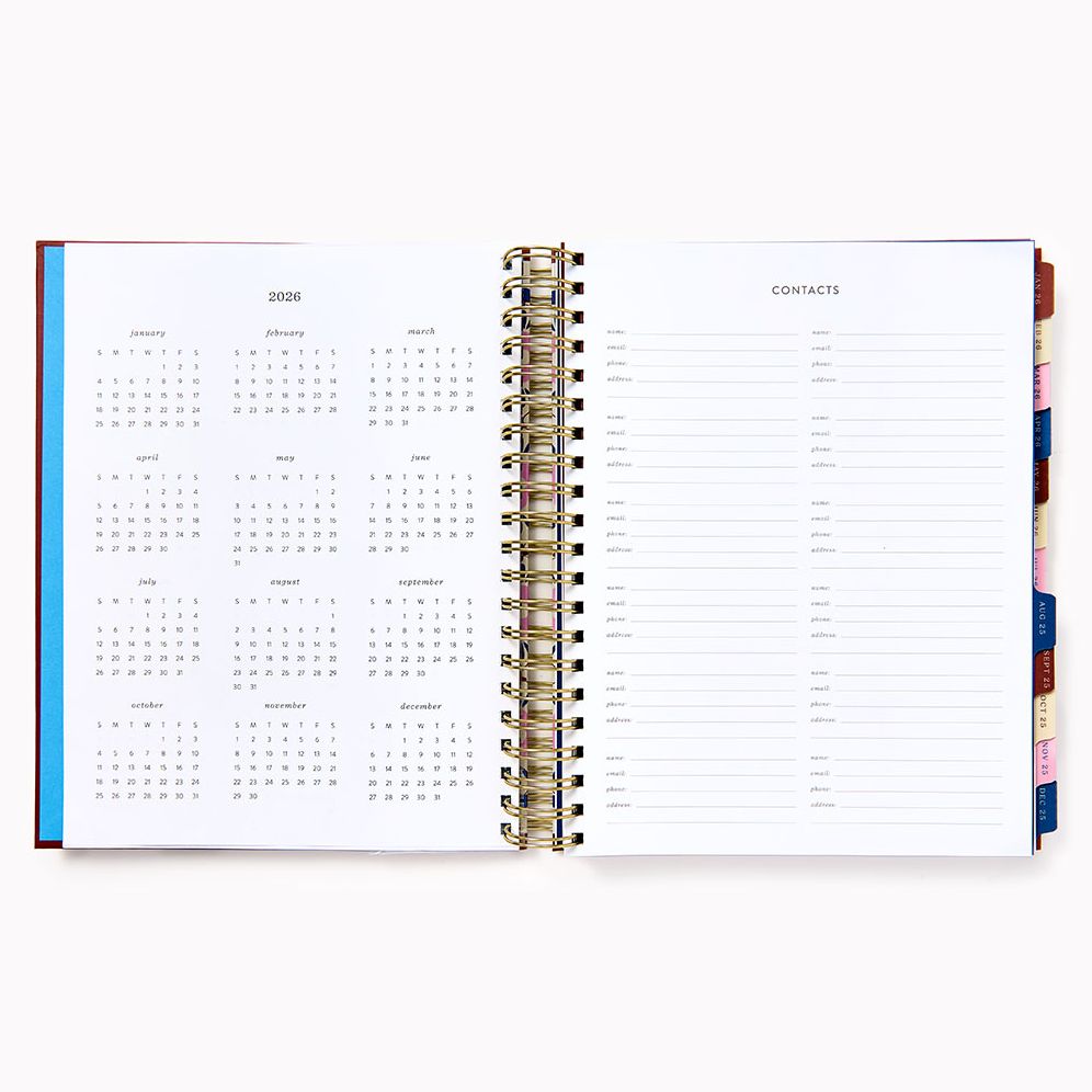 2025-2026 Paper Source Creative Borders Weekly Desk Planner - Image 2