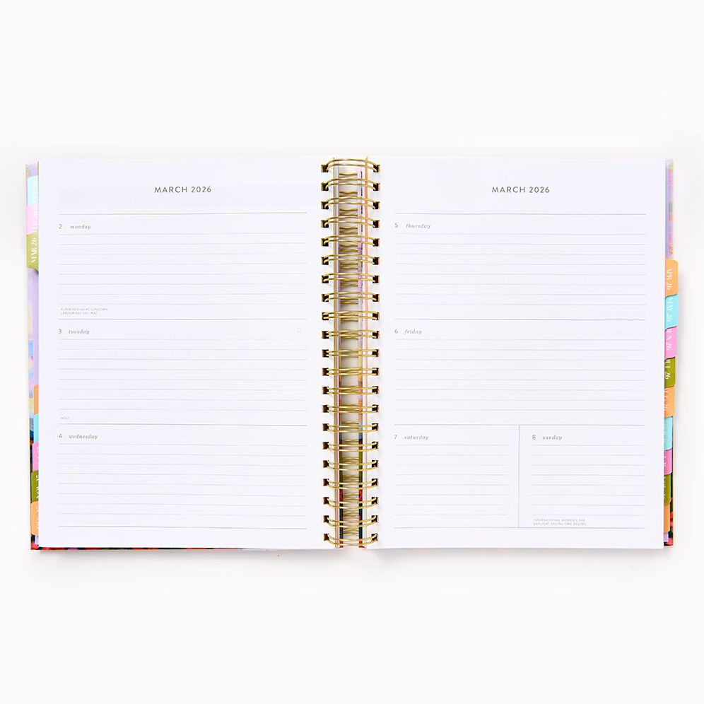 2025-2026 Paper Source Landscapes Weekly Desk Planner - Image 4