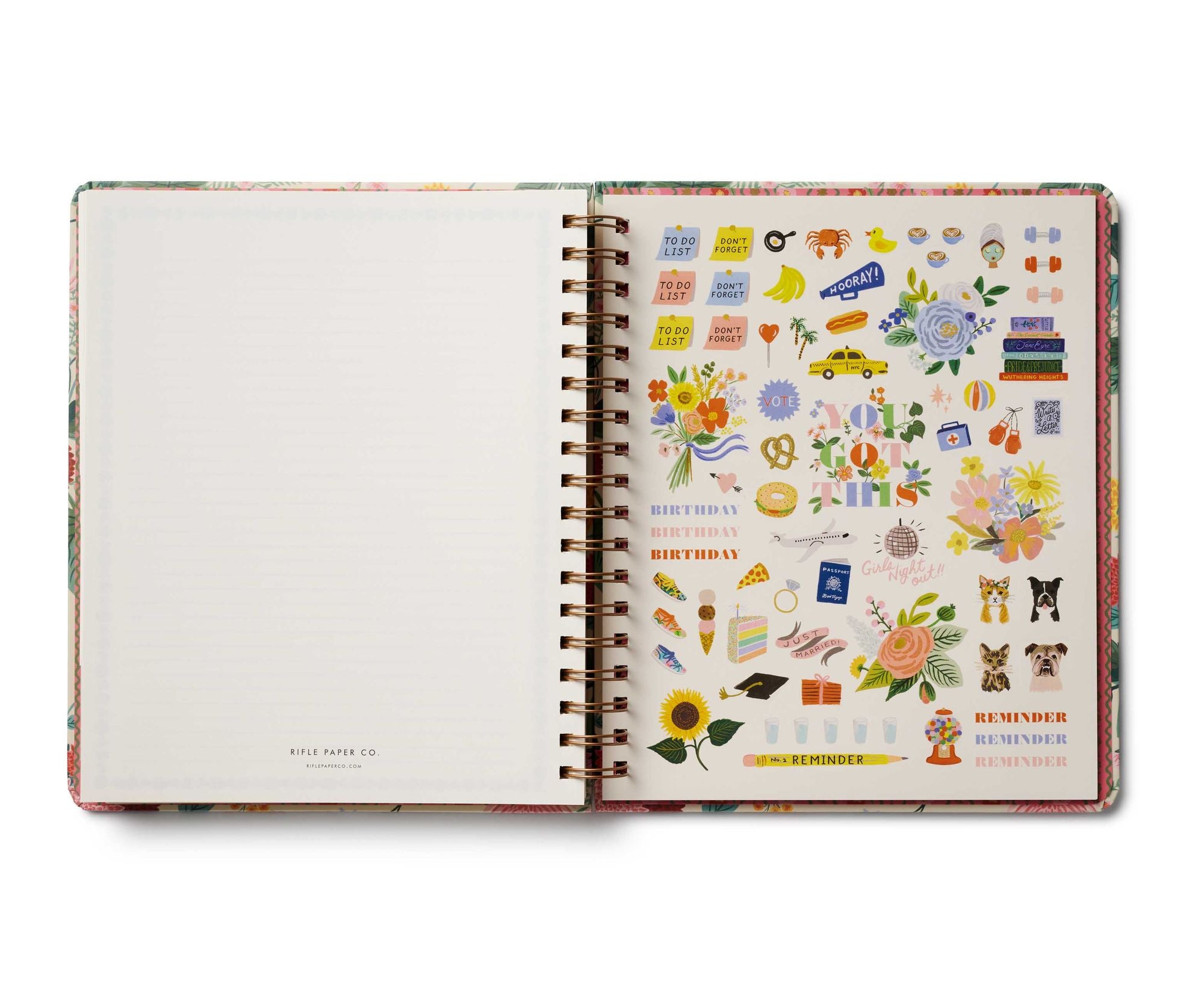 2025-2026 Dahlia 17-Month Academic Hardcover Spiral Planner - Image 4