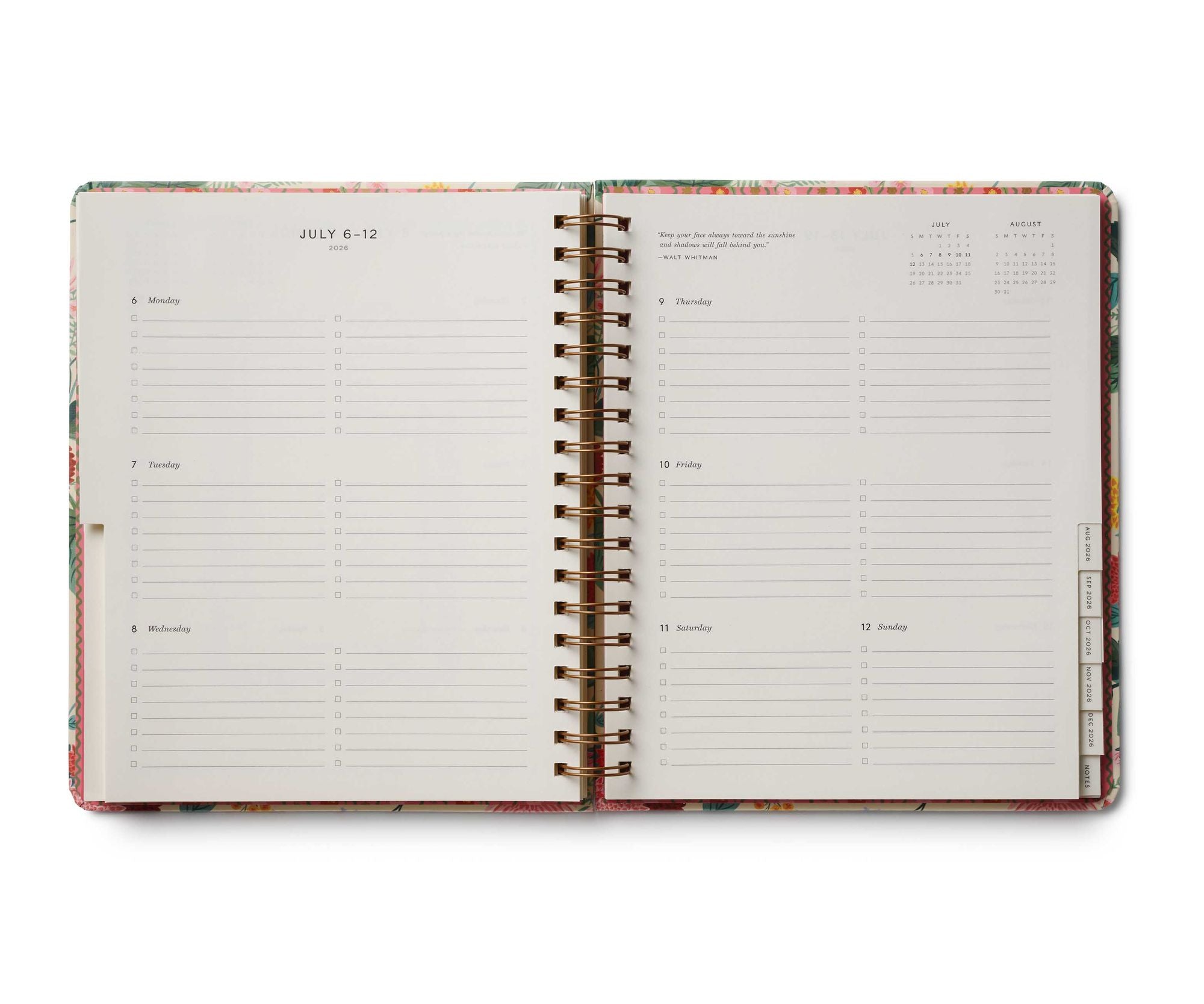 2025-2026 Dahlia 17-Month Academic Hardcover Spiral Planner - Image 6