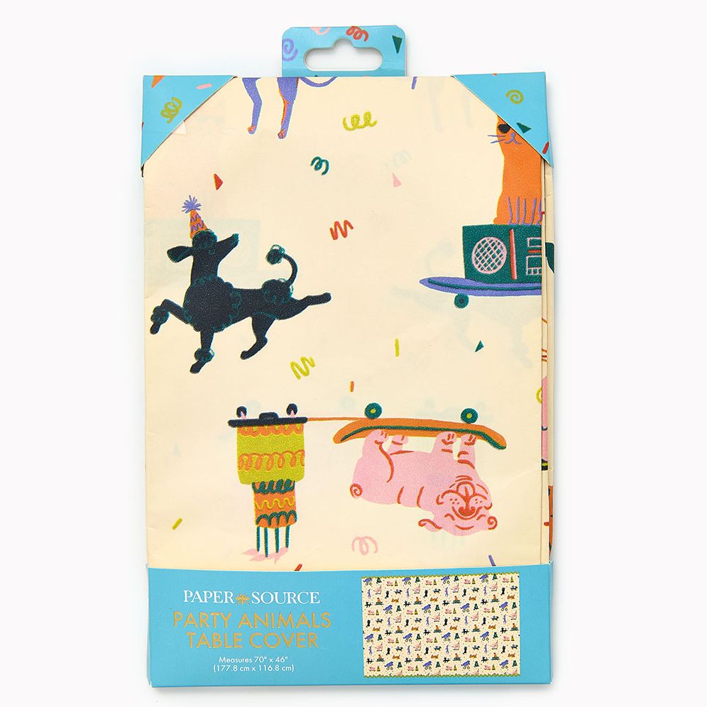 BIRTHDAY ANIMAL TABLE COVER