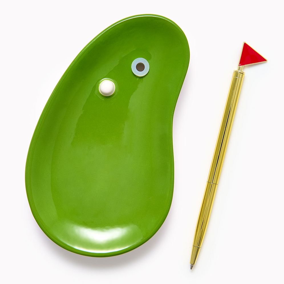 Golf Trinket Dish with Flag Pen - Image 2