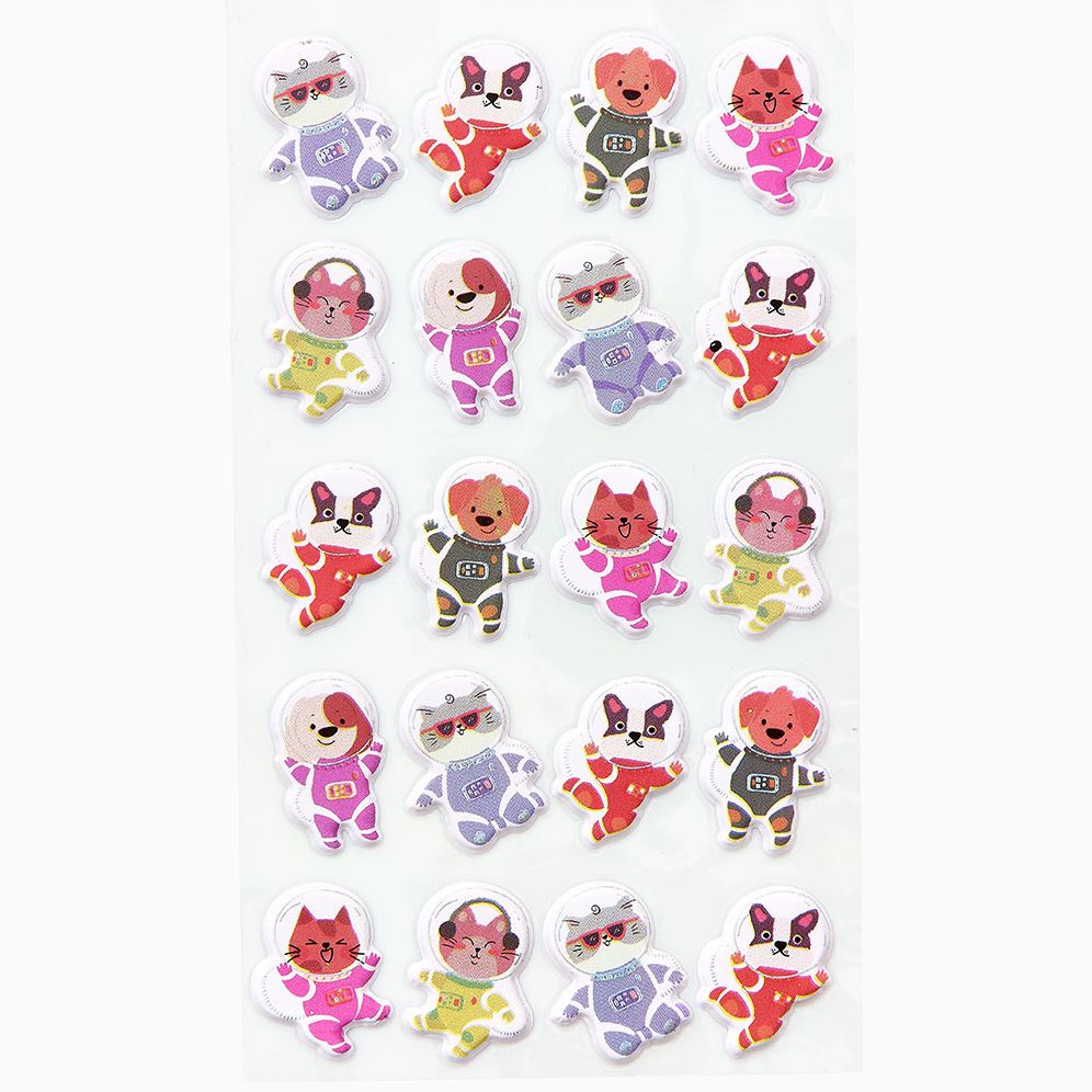 Flying Space Animal Sticker Sheet - Image 2