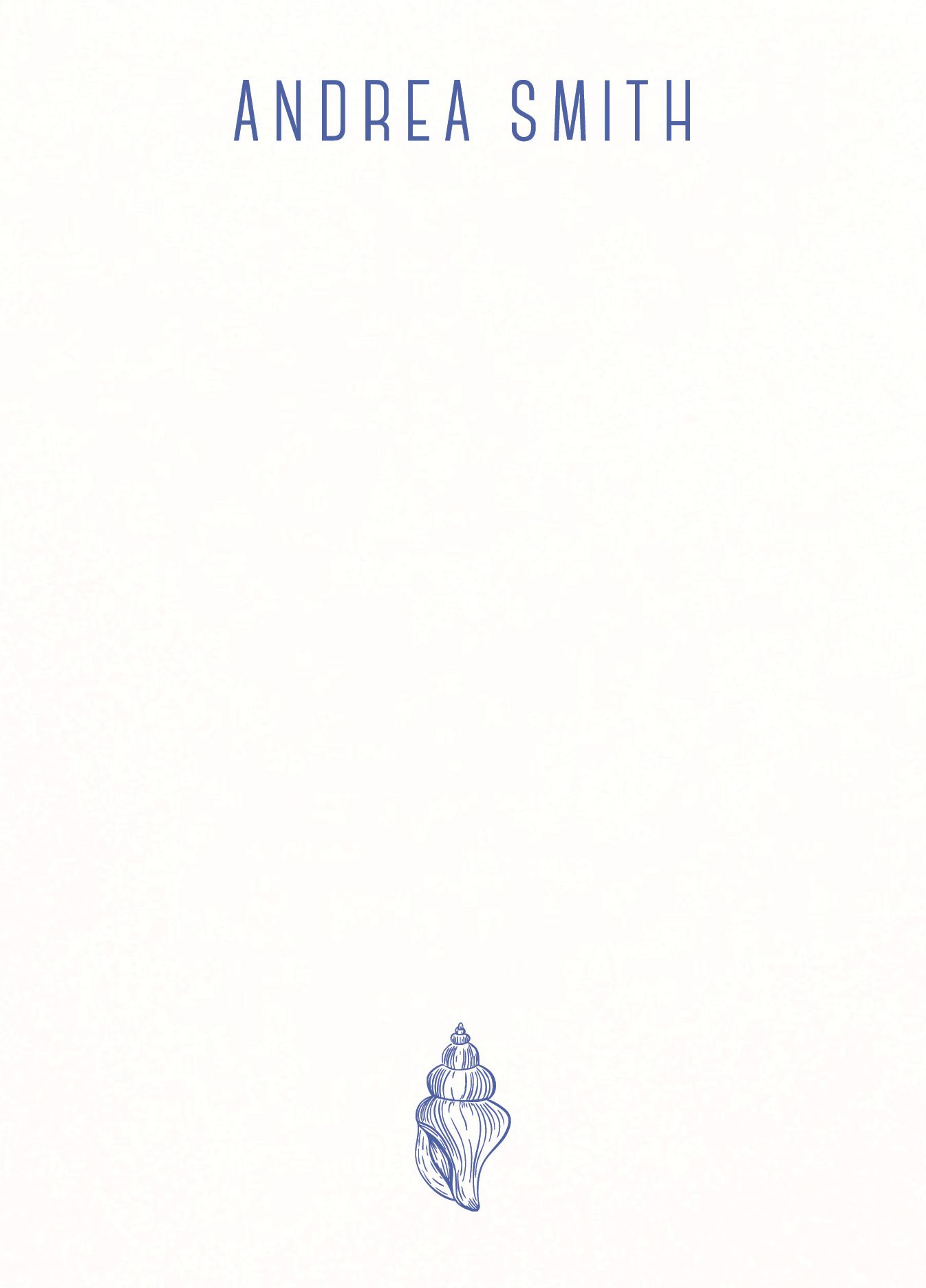 Single Seashell Stationery - Image 3