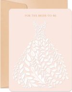 Bride's Dress Wedding Card