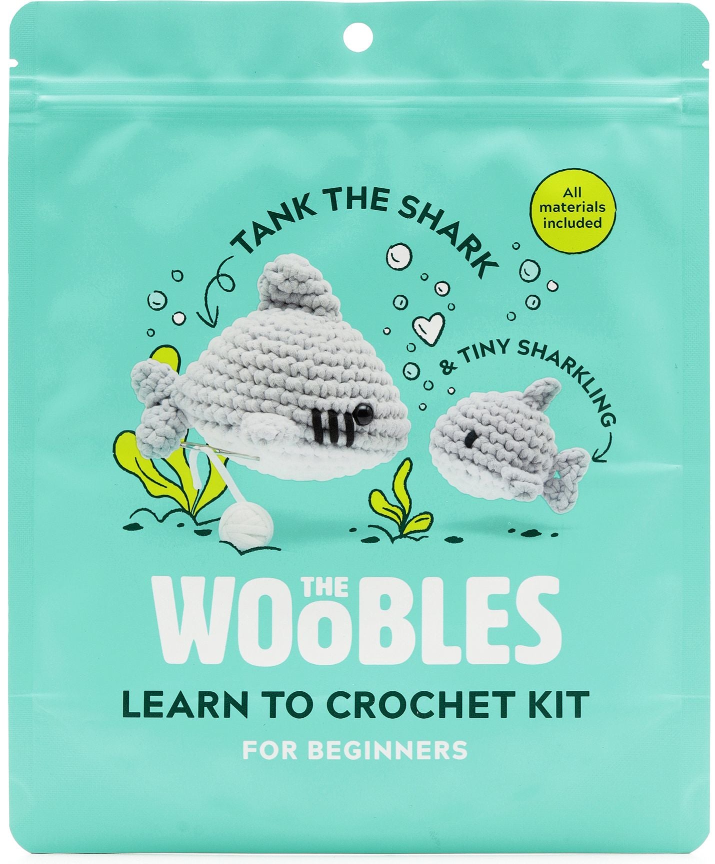 Tank the Shark. The Woobles Beginner Crochet Kit - Exclusive - Image 2