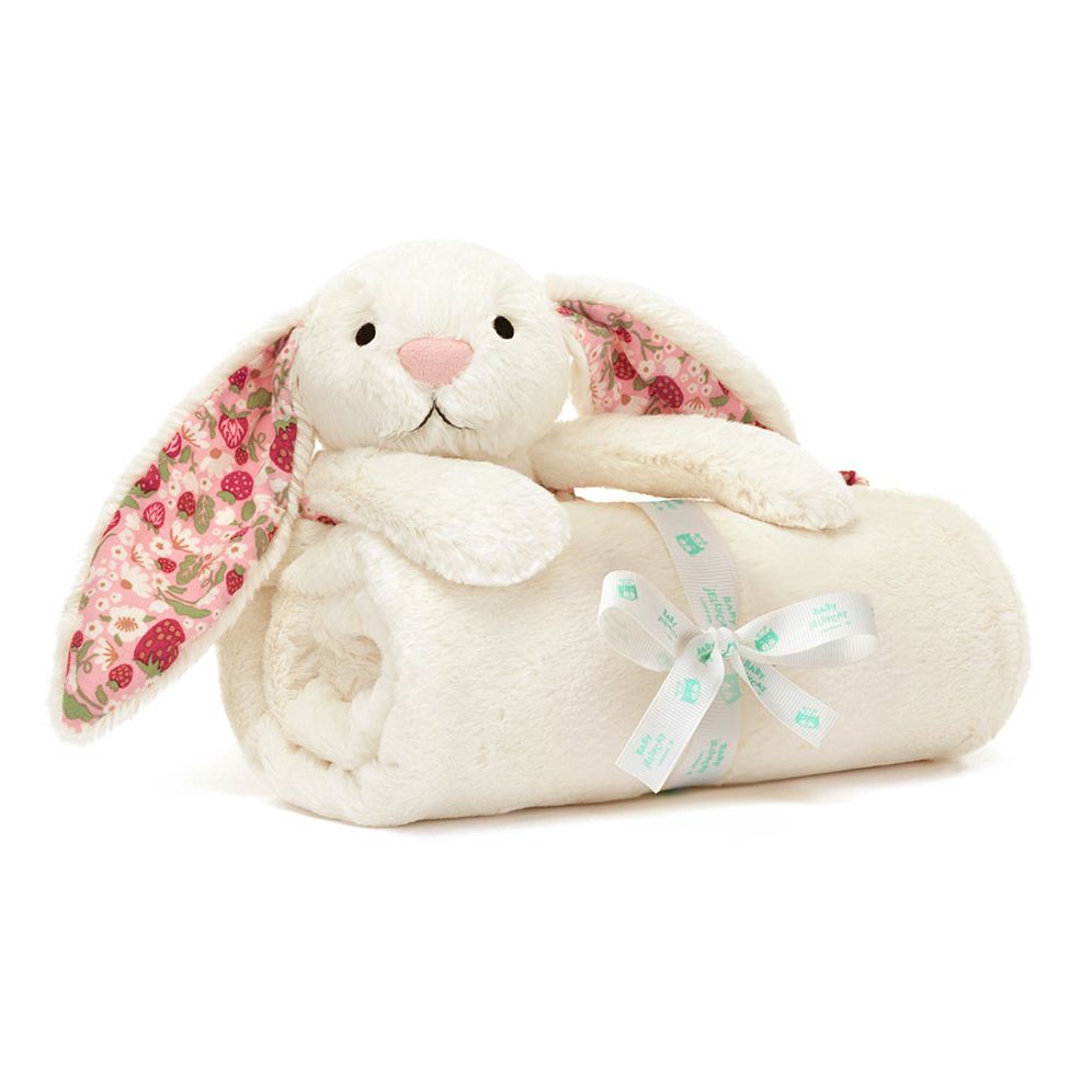 Blossom Cream Bunny 'Berry' Blankie - Image 2
