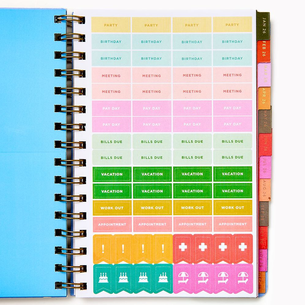 2026 Paper Source 12M Floral Weekly Desk Planner - Image 2