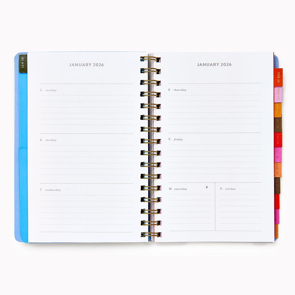 2026 Paper Source 12M Floral Weekly Desk Planner - Image 4