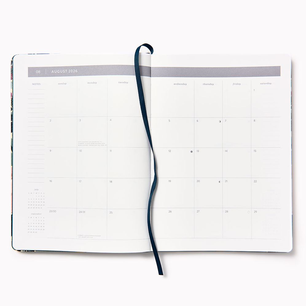 2026 Paper Source 12M Floral Monthly Desk Planner - Image 3