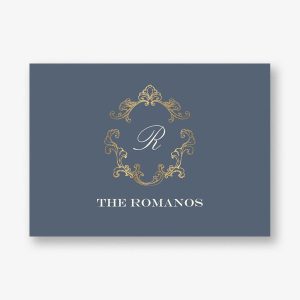 Gilded Filigree Foil Thank You Card
