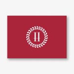 Wreath Monogram 4 Bar Stationery